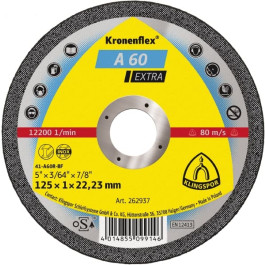 Круг отрезной А60 Extra Kronenflex 125x1x22.23 KLINGSPOR