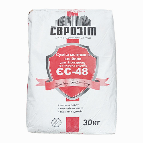 Клей для гипсокартона Еврозит ЄС-48 в Itera Group