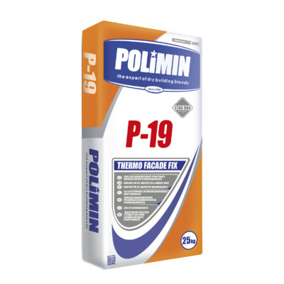 Клей для теплоизоляции P-19 THERMO FACADE FIX POLIMIN