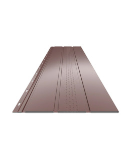 Панель софіт RUUKKI Soffit PANEL 30/PE шоколадно-коричнева