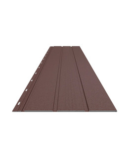 Панель софіт RUUKKI Soffit PANEL 30/RAFMATT шоколадно-коричнева