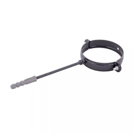 Кронштейн труби металевий L-100 PROFIL 75 мм графітовий