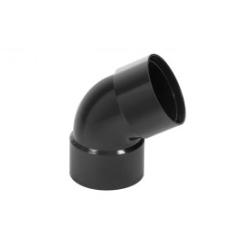 Коліно труби дворозтрубне 67 градусів PROFIL 75 мм графітовий