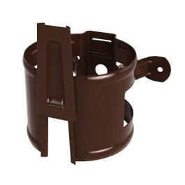 Тримач труби до дерев'яної стіни Ruukki 100 мм шоколадно-коричневий