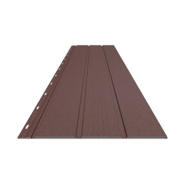 Панель софіт RUUKKI Soffit PANEL 30/RAFMATT шоколадно-коричнева