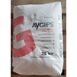 Штукатурка финишная гипсовая AYGIPS SATEN ULTRA WHITE