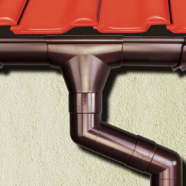 Держатель желоба прямой металлический 130 мм