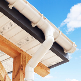 Кронштейн труби ПВХ L-160 PROFIL 75 мм білий